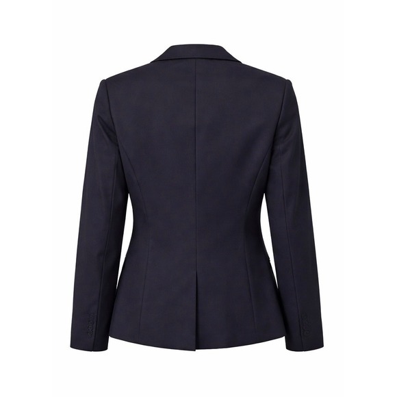 DIANA GALLESI Black Single Button Tailored Italian Blazer Women US 8 EU 44 - Picture 6 of 7